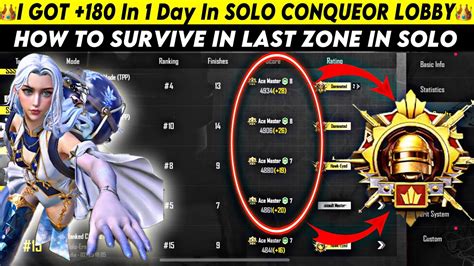 🇮🇳day 14 How To Get High Plus In Solo Bgmi Solo Conqueror Rankpush