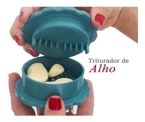 Kit 1 Mini Triturador Alho Amassador Tempero Manual Rapido Mercado Livre