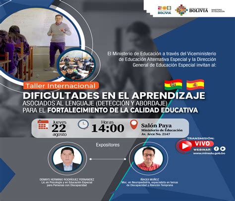 TALLER INTERNACIONAL DIFICULTADES EN EL APRENDIZAJE ASOCIADOS AL