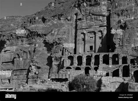 View Of The Urn Tomb Petra City Unesco World Heritage Site Wadi Musa