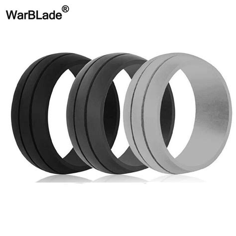 Natural Silicone Crossfit Flexible Rubber Finger Rings Alert Trendy