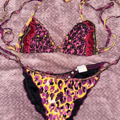 AGUA BENDITA SIZE LARGE BIKINI TOP AND BOTTOM Depop