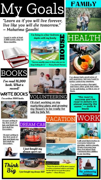 Copy Of Vision Board Layout 2023 2024 Postermywall