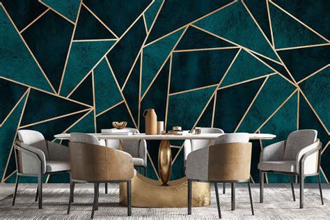 Fortune Teller Geometric Wallpaper | Cara Saven Wall Design