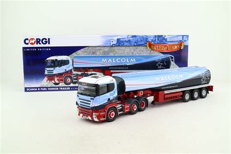 Corgi Cc Scania R Cab Artic Fuel Tanker Wh Malcolm Ltd