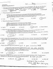 Ap Statistics Semester Exam Review Probability Standard Course Hero