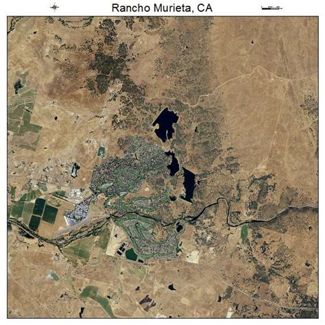 Aerial Photography Map Of Rancho Murieta Ca California