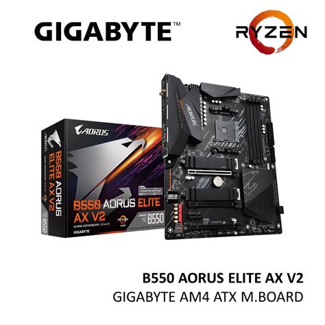 เมนบอร์ด Gigabyte B550 Aorus Elite Ax V2 Amd Am4 Atx Shopee Thailand