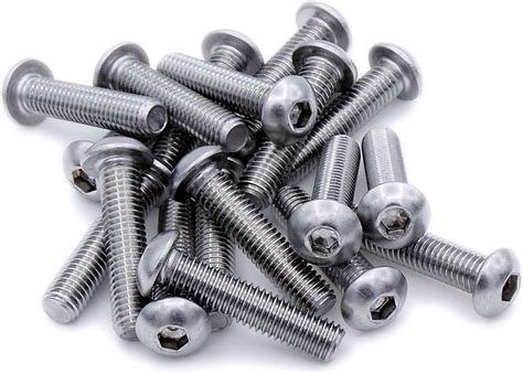 M Mm X Mm Hex Socket Button Machine Screw Bolt Stainless