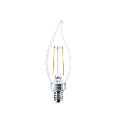 Philips 25 Watt Equivalent B11 Dimmable Edison Glass LED Candle Light