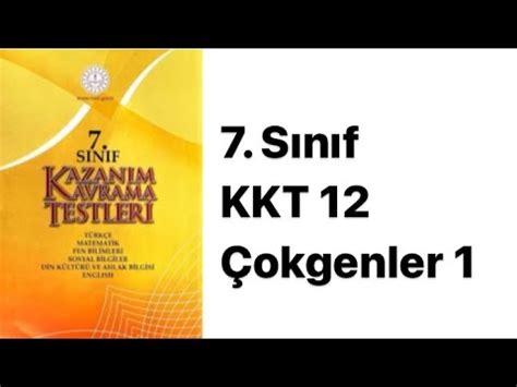 Sinif Matemat K Kazanim Kavrama Test Okgenler Youtube