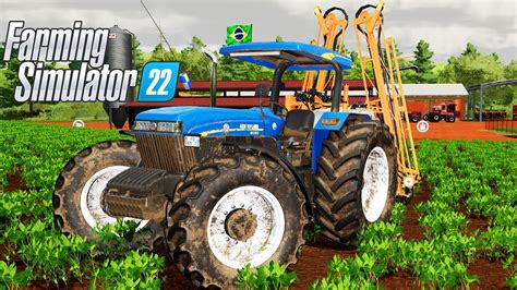 NEW HOLLAND 8030 PULVERIZANDO CAMPOS Os Guri Farming Simulator 22