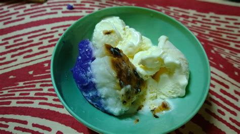 Pork in the Road: Inutak and Vanilla Ice Cream -- perfect summer merienda!