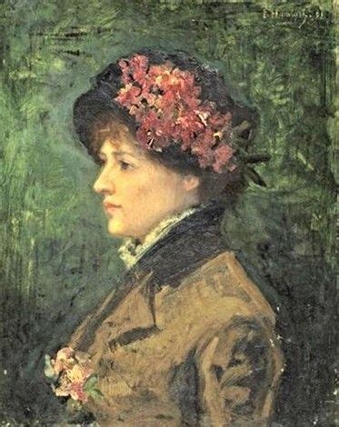 Humbert Jacques Ferdinand French Woman With A Hat