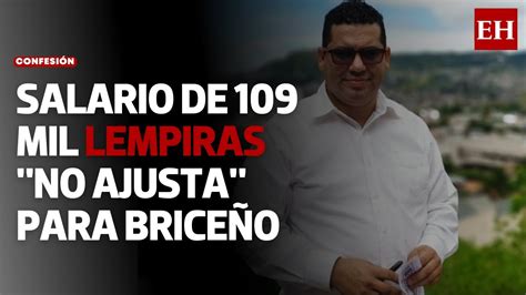 Miguel Briceño admite No ajusta su salario de L 109 mil como