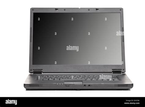 open black laptop  res stock photography  images alamy