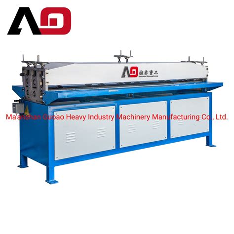 Sheet Metal Air Pipe Electric Grooving Machine For Hvac Duct China