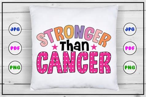 Stronger Than Cancer Sublimation Png Graphic By Titu Store · Creative