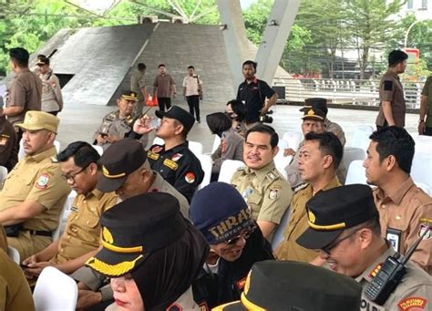 Camat Mamajang Jadi Peserta Apel Bersama Unsur Tiga Pilar