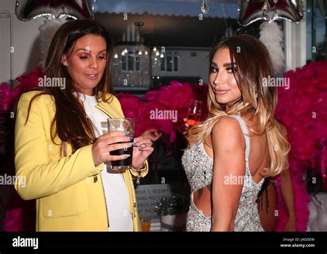 Danielle Lloyd And Salon Owner Jenny Laird Attend The Opening Of Class