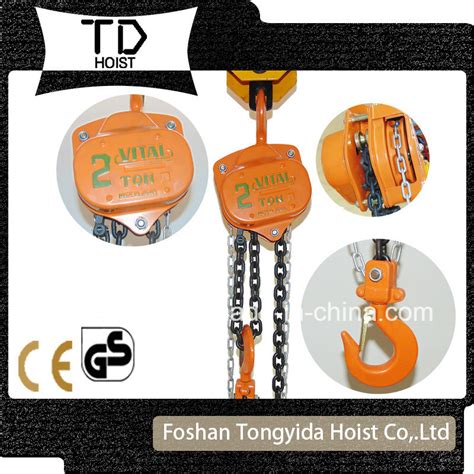 Vital Chain Block 1ton Manual Chain Hoist 3 Meter Chain Block China