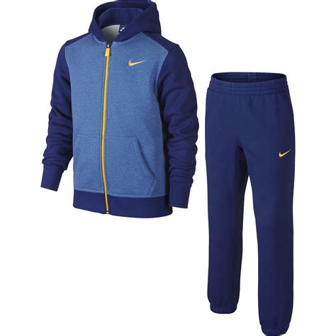 Nike Boys Core Brush Fleece Tracksuit Light Game Royaldeep Royal