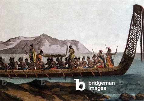 Image of Maori war canoe