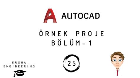 AutoCAD Dersleri 25 Örnek Proje Çizimi Bölüm 1 YouTube