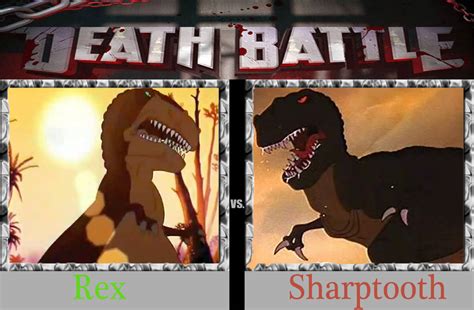 Rex Vs Sharptooth By Lagovulpesthegentle On Deviantart