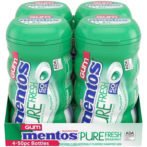 Buy Mentos Pure Fresh Sugar Free Chewing Gum With Xylitol Spearmint