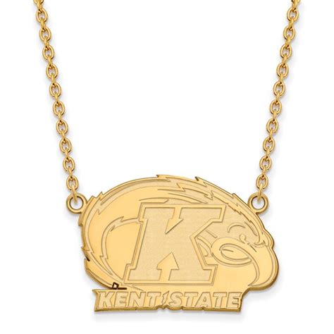 K Yellow Gold Kent State University Golden Flashes Necklace Y Ken