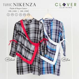 Jual Clover Clothing Tunik Nikenza Baju Atasan Wanita Terbaru Atasan