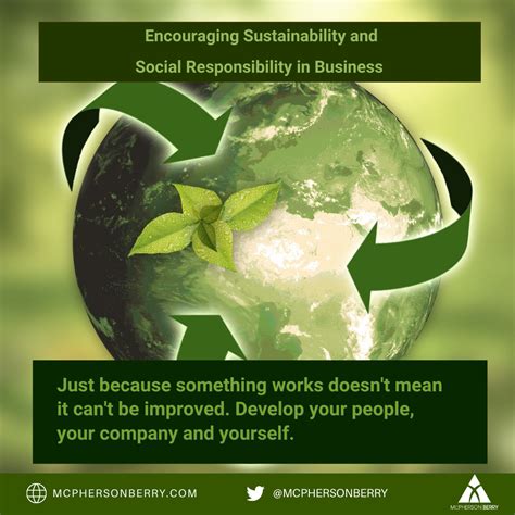 Encouraging Sustainability And Social Responsibility In Business