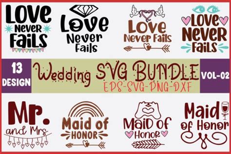 13 Wedding Svg Bundle Graphic By Thesvgfactory · Creative Fabrica