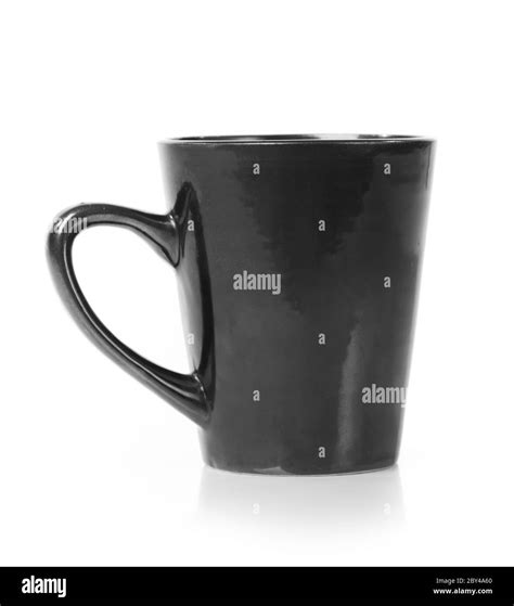 black cup isolated stock photo alamy