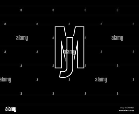 Initial Mj Letter Logo Design Vector Template Monogram Or Letter Mark Mj Logo Design Stock