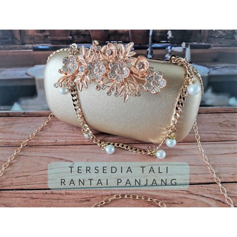 Jual Tas Pesta Kondangan Clutch Import Wanita Dompet Seserahan Elegan