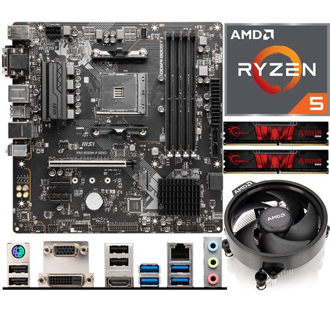 Aufrüstkit Amd Ryzen 5 5500 16gb Ram Msi Pro B550m P Gen3 Mainboard Arlt Computer