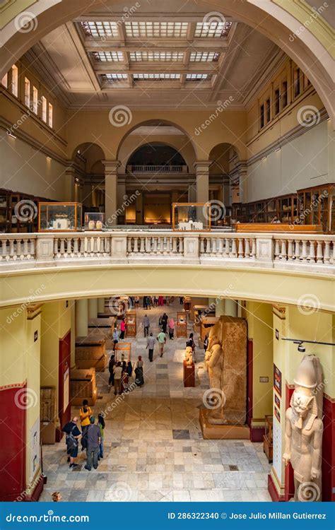 The Egyptian Museum from Inside Editorial Image - Image of europe, arch ...