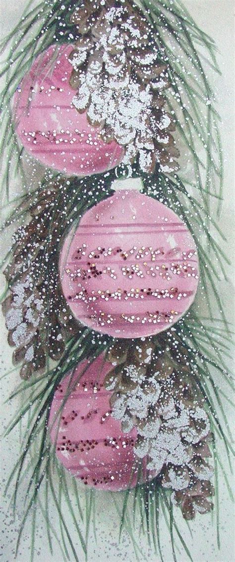 Vintage Pink Christmas Card Vintage Christmas Images Vintage