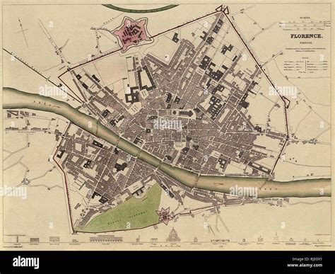 Map of Florence Stock Photo - Alamy