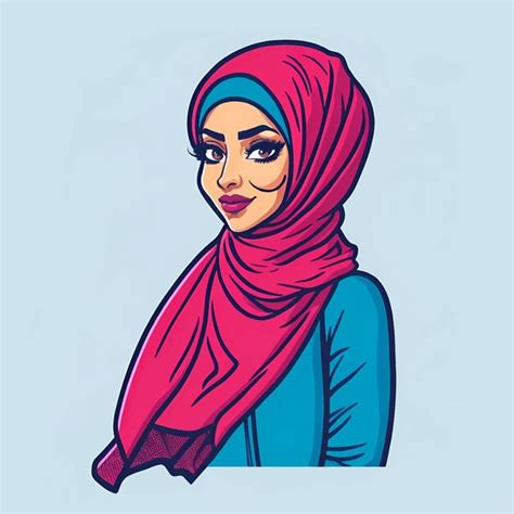 Mulher muçulmana em hijab retrato de uma jovem árabe em vestido