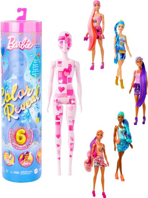 Barbie Color Reveal Totally Denim Docka Med Verraskningar Hjx