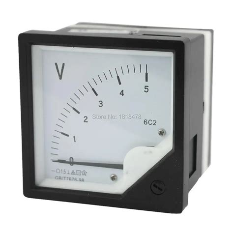 Pointer Type Dc Voltmeter6c2 0 5v Dc Analog Voltmeter 80mmx80mm In Voltage Meters From Tools On