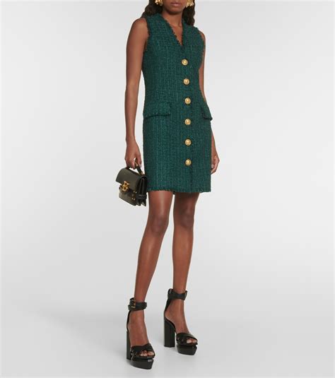 Balmain Tweed Minidress Balmain