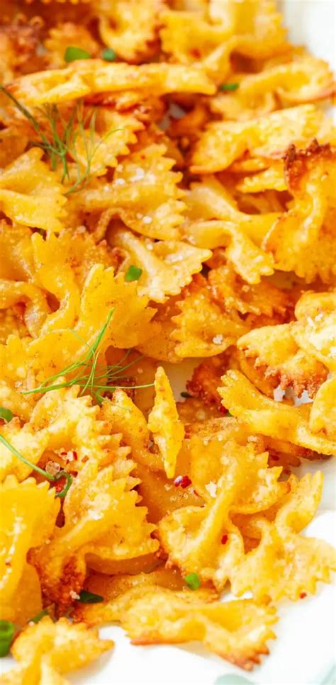 Air Fryer Pasta Chips Recipe MY EDIBLE FOOD