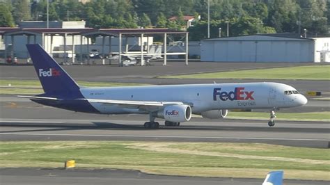 Fedex Express Boeing Sf N Fd Takeoff From Pdx Youtube