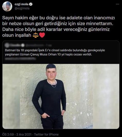 Ezgi Mola Musa Orhan Kararı İle İlgili Davanın Hakimine Seslendi