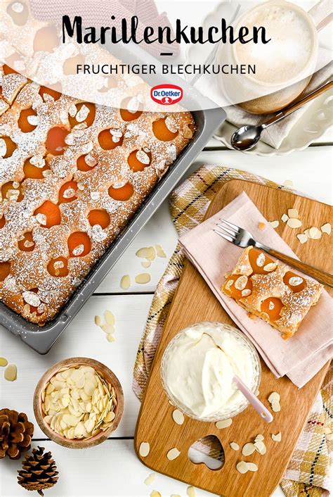 Marillenkuchen Vom Blech Rezept Dr Oetker Rezept Marillen Kuchen