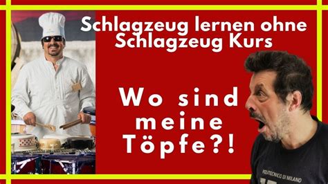 SCHLAGZEUG Lernen Ohne Schlagzeug Vol 1 Kein TOPF MEHR Aber